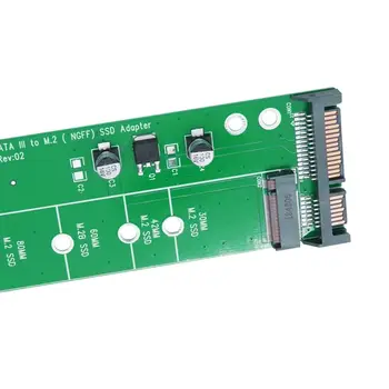 Adaptér SSD M2 M2 SATA, převodník M.2 NGFF na 2,5 pulgadas, tarjeta SATA3.0 6G, klíč B para 2230-2280 M.2 SATA SSD 8 nejlepší prodej adaptér ATA na SATA - №1