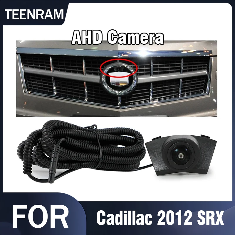 

TEENRAM для Cadillac 2012 SRX 150 ° Автомобильная камера переднего вида, объектив «рыбий глаз» ночного видения, AHD 1080P, передняя камера автомобиля, водонепроницаемая