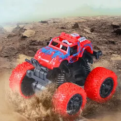 Inertia Four Wheel Drive Off Road Vehicle Mini 360 Spins Friction Truck Plastic Crashworthiness Model Toy Children Birthday Gift