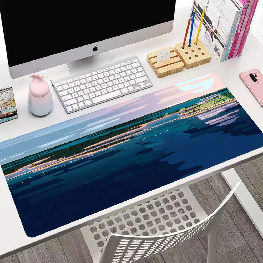 

Vast Scenic Routes Mouse Pad Gaming Mouse Pad, Mouse Pad with Edges and Non-Slip Rubber Base, Extended Mouse Pad