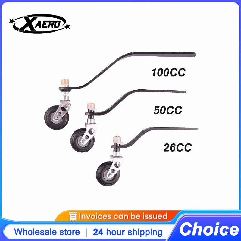 

26CC-100CC Carbon Fiber Tail Wheel Assembly for Gas RC Airplane FPV Durable Landing Gear