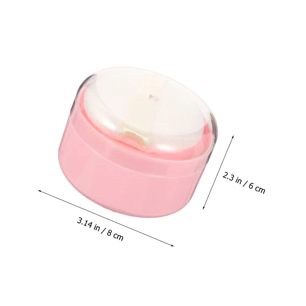 Talcum Powder Puff Box Body Loose Makeup Container Pink Small Size Travel Portable Storage Egg Dry Cosmetics