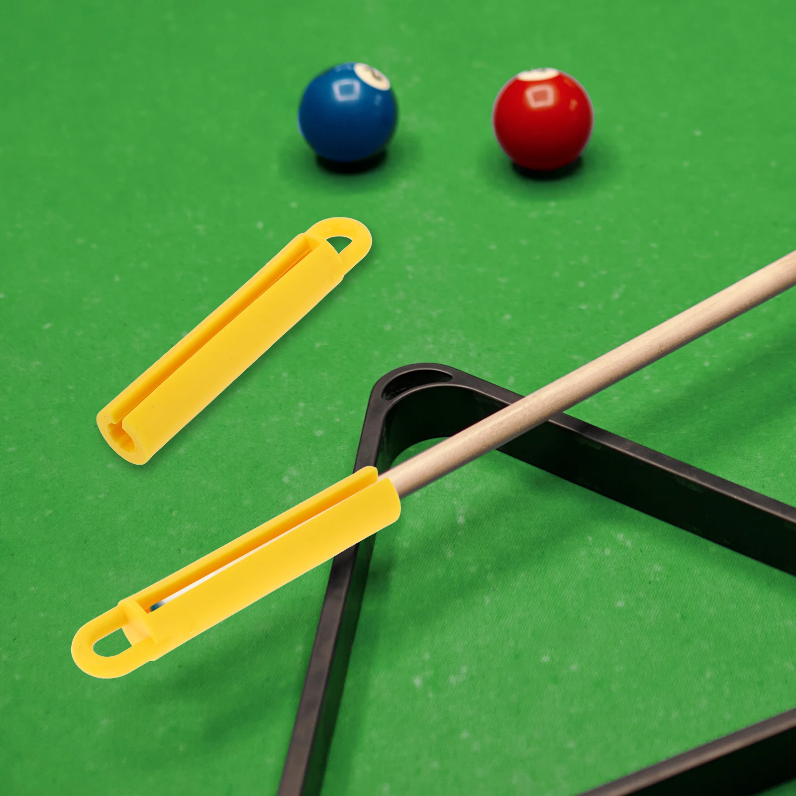 

5pcs Billiard Cue Hanger 11CM Yellow Pool Cue Holder Rubber Durable Storage Hanging Tools Snooker Room Decor Protective