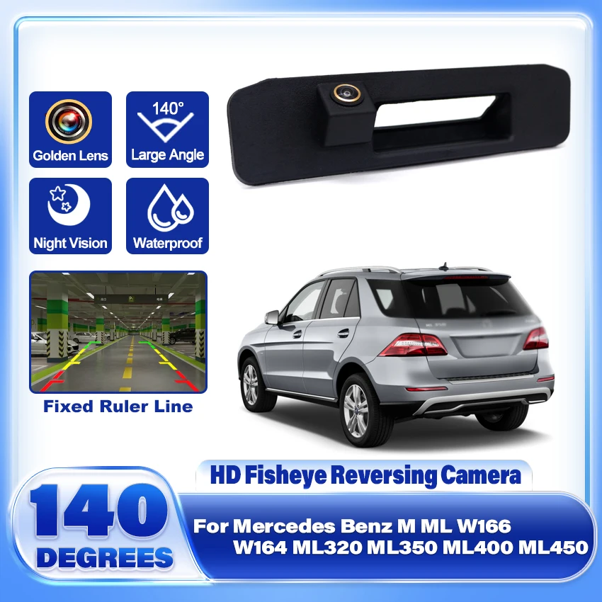 HD Rear View Parking Camera For Mercedes Benz M ML W166 W164 ML320 ML350 ML400 ML450 Waterproof Backup Reversing Camera Golden