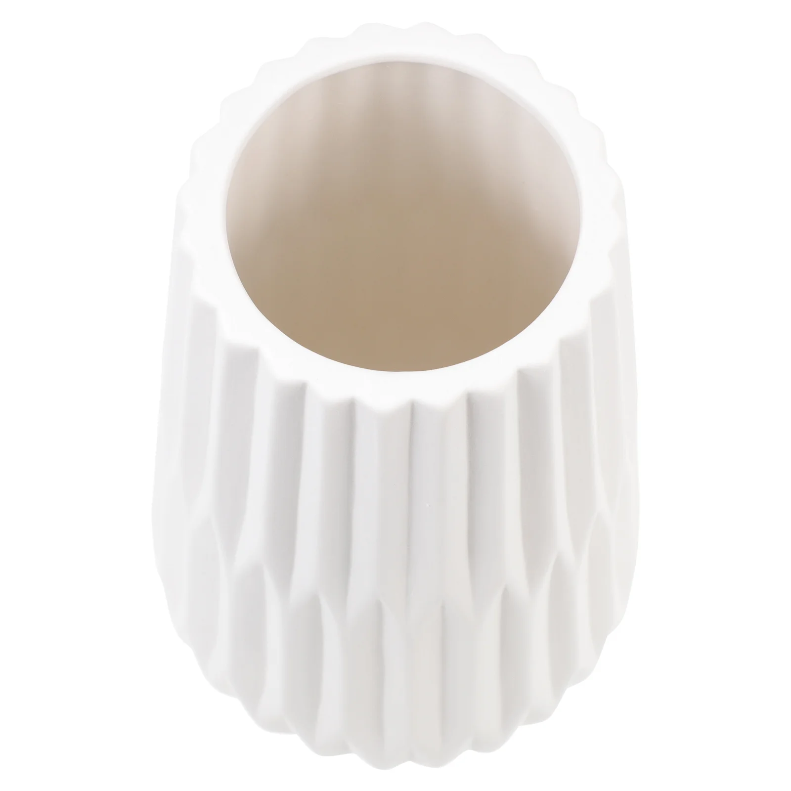 

1Pcs Origami Ceramic Desktop Vase Simple Style Flower Arrangement Decorative Floral Vase Dry Flower Storage Holder