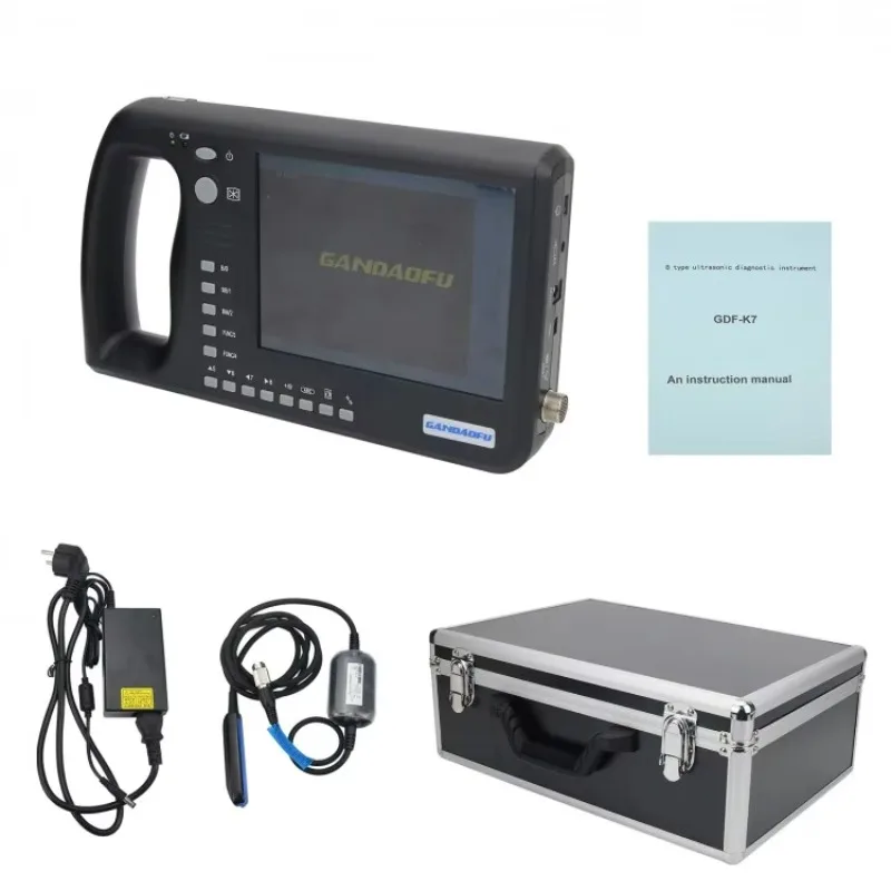 

Portable Veterinary Ultrasound Scanner 6.4 Inch LCD Screen for Large Animals Cow Horse Donkey GDF-K7