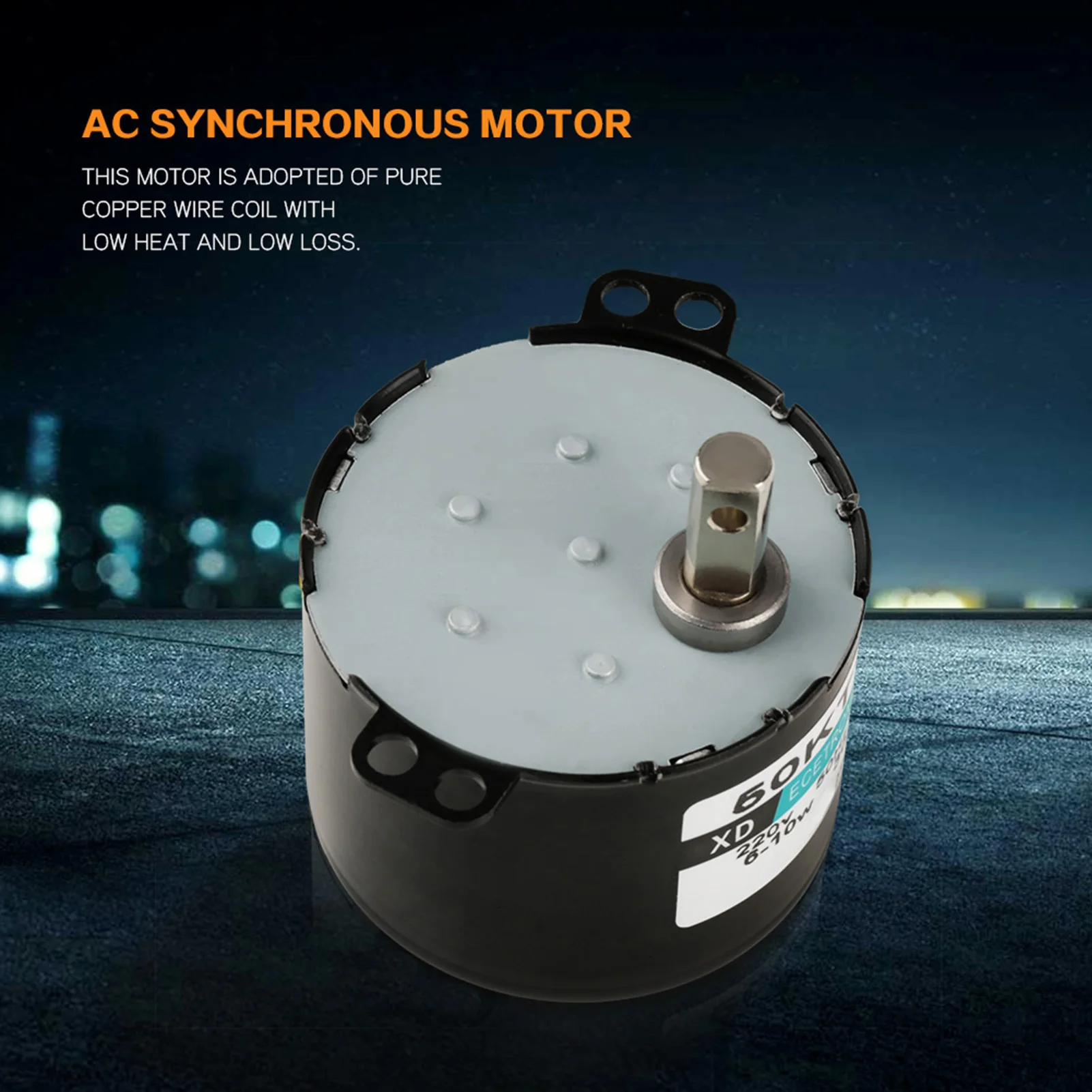 Low Speed Motor AC220V 5‑50RPM Miniature Low Speed Large Moment of Force Synchronous Motor CW/CCW
