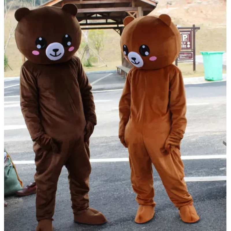 

Brown Bear Mascot Costume Cartoon Characters Animal Carnival Activities cosplay Identity V