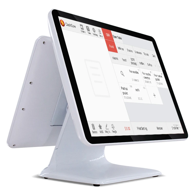 15 Inch Capacitive Touch Screen Pos System All In One Financial Equipment