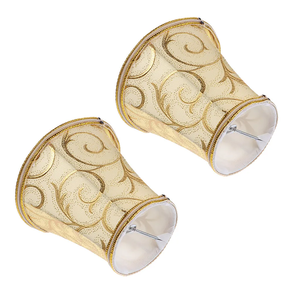 

2Pcs Fabric Lamp Shade Cover for Table Floor and Pendant Lamps Soft Cloth Light Diffuser Home Bedroom Decor Lamp Shade