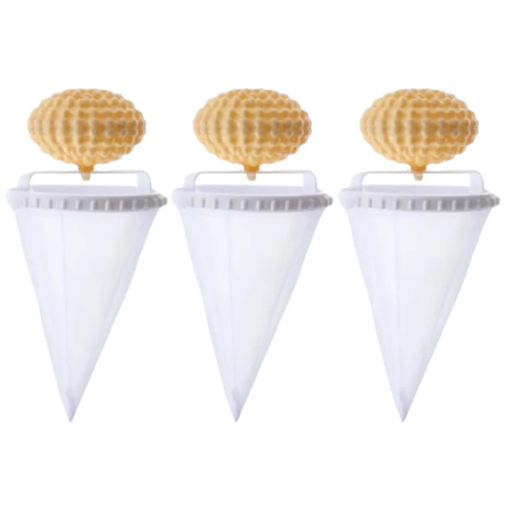 

3Pcs Floating Hair Filtering Mesh Removal Reusable Hair Filter Cleaning Mesh Bag Household Hair Filter for Washing Machine