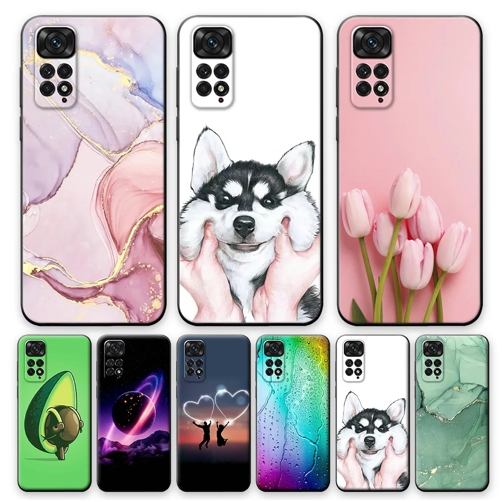 Case For Redmi Note 11 Case Note11s Protective TPU Silicone Phone Case for Xiaomi Redmi Note 11 Pro 5G Back Cover Redmi Note11