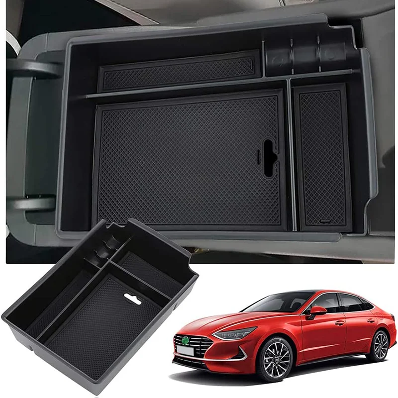 

Car Armrest Box For Hyundai Sonata DN8 10th 2020 2021 2022 2023 Accessories Central Control Storage Plastic Organizer Box