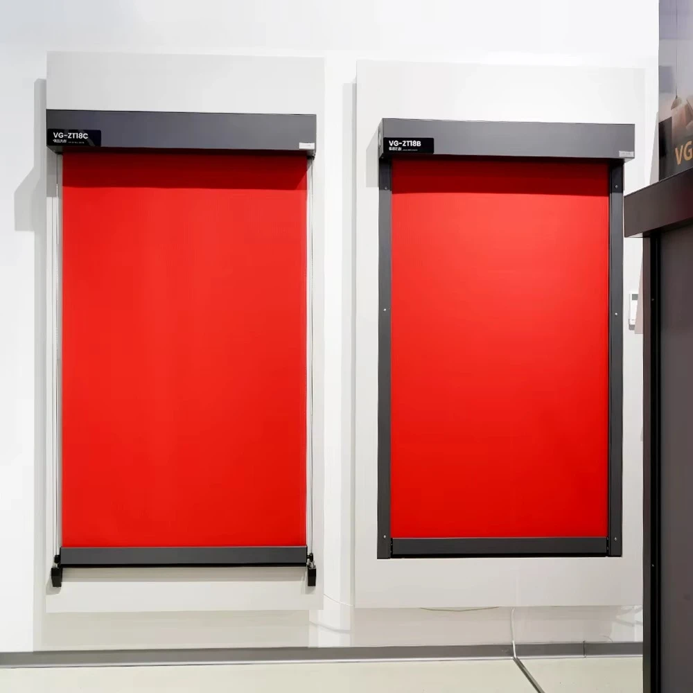 

Custom Modern Electric Motorized Zip Track Outdoor Roller Blinds PVC Fabric Venetian Built-in Automatic Windproof Thick Glass