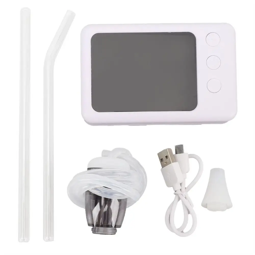 

Electronic Tonsil Stone Vacuum Removal Kit LCD Digital Display 3 Suction Nozzles Throat Suction Tube Mouth Cleaner