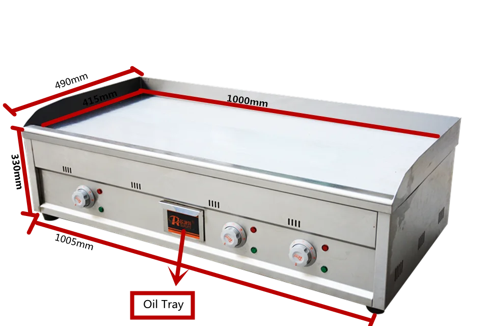 High Quality Restaurant Fryer Griddle Indoor Electric Griddle Flat Teppenyaki, electrical griddle