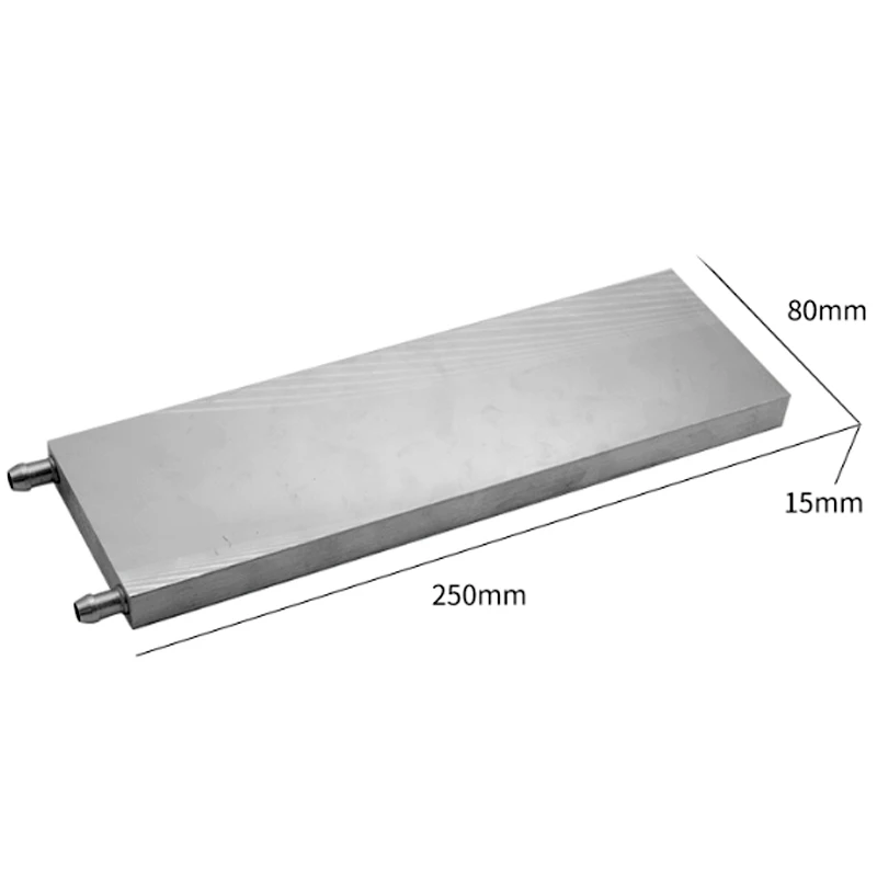 Puce semi-conducteur en aluminium pour refroidissement par eau, CPU religieux, module haut, 80*160, 80*250mm, 125*250mm