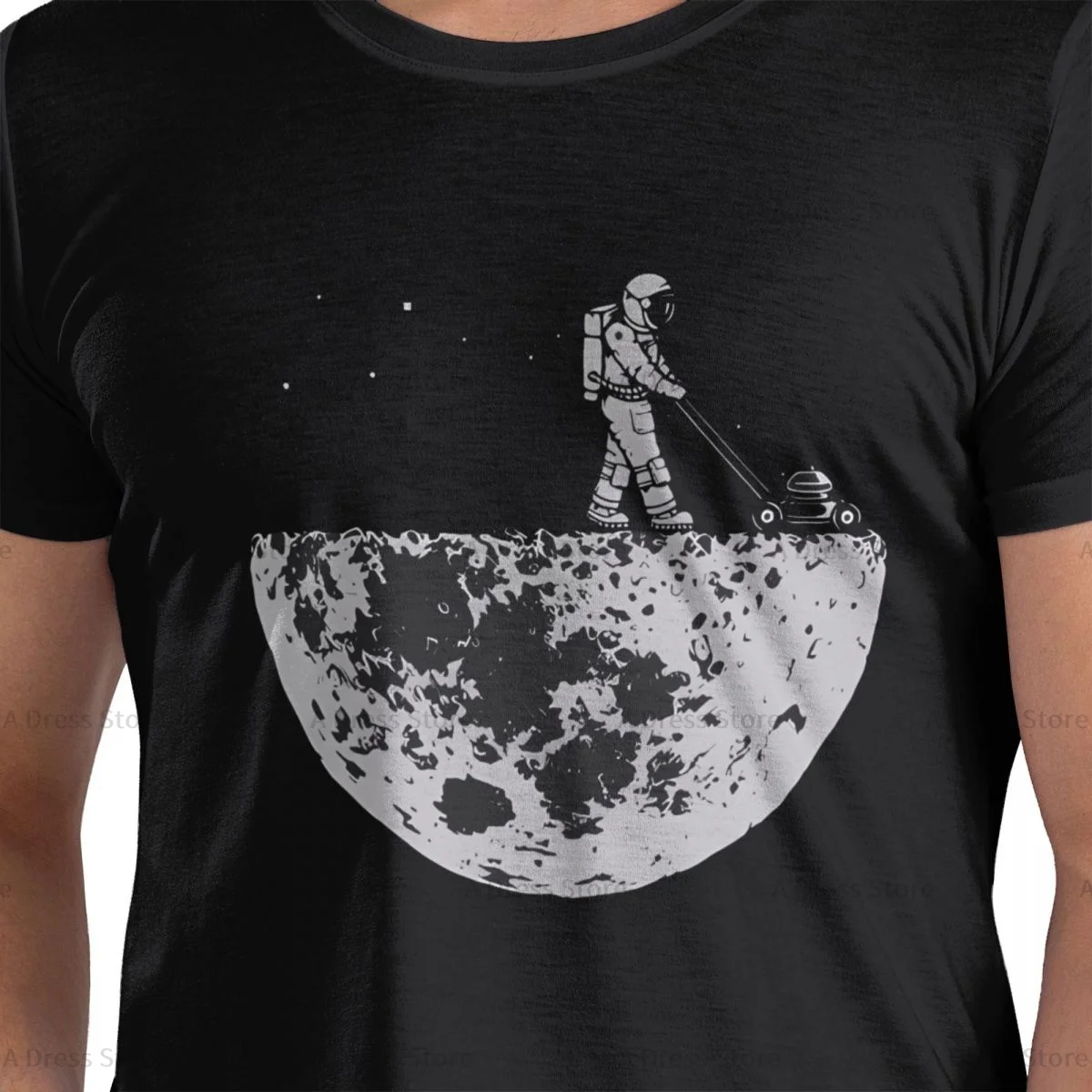 Astronauts Cherish The Lunar Environment Moon Men's round neck Oversized T-shirt,Men's summer Vintage Casual Cotton Tee Shirt