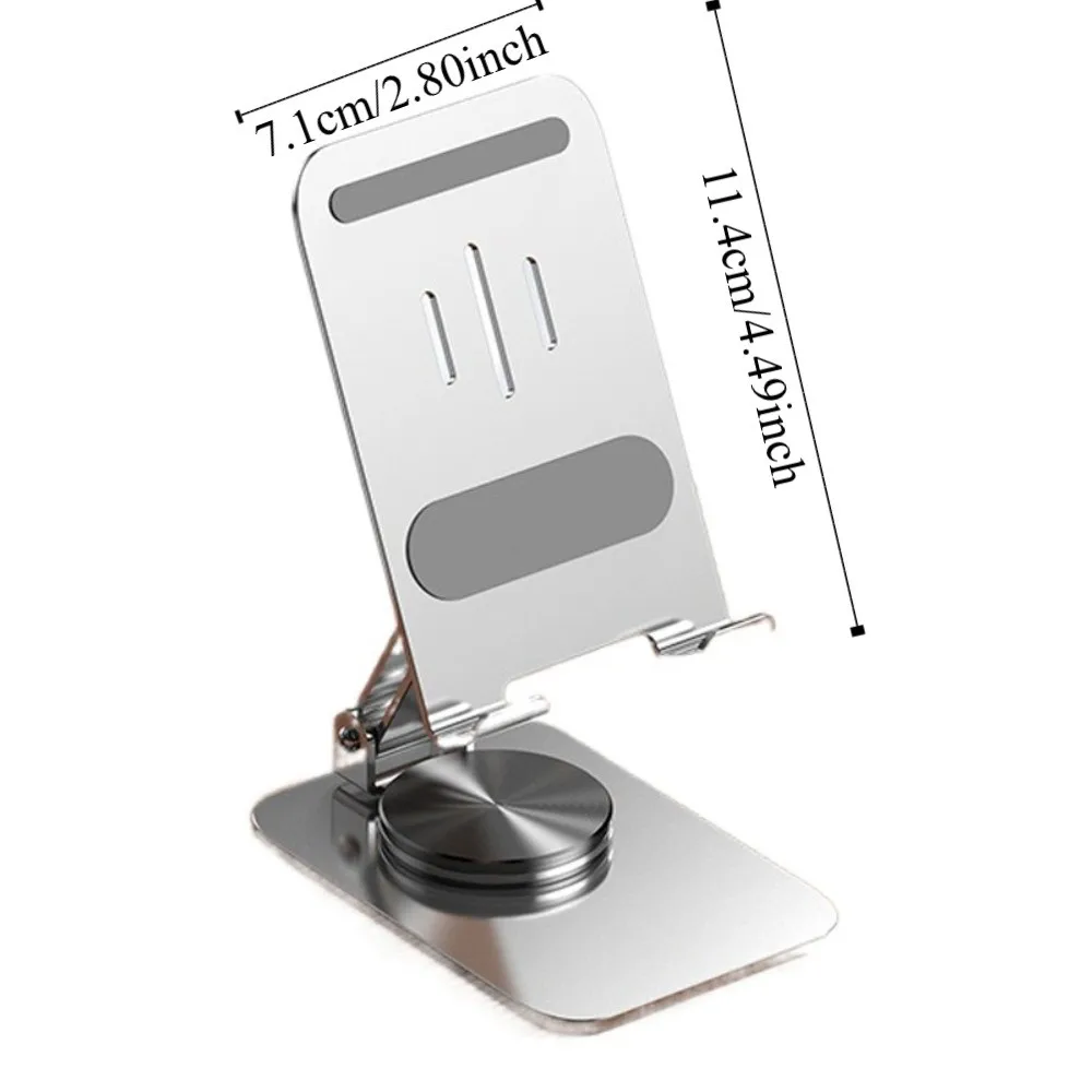 360 ° Rotating Adjustable Phone Holder Folding Adjustable Mobile Phone Holder Stand Metal Portable Table Cell Phone Stand