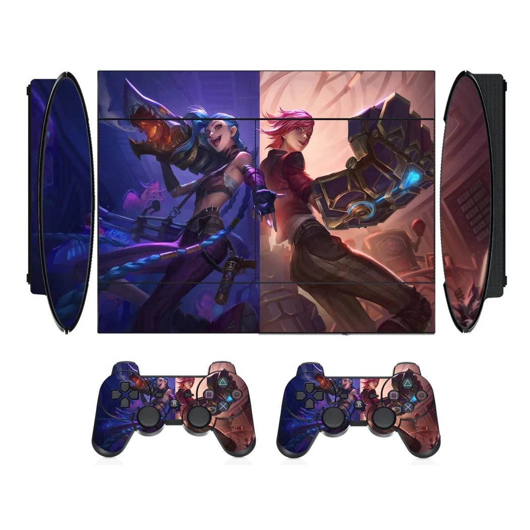 2201 Protector de pegatina de piel de vinilo para Sony PS3 Super Slim y 2 pegatinas de pieles de controlador