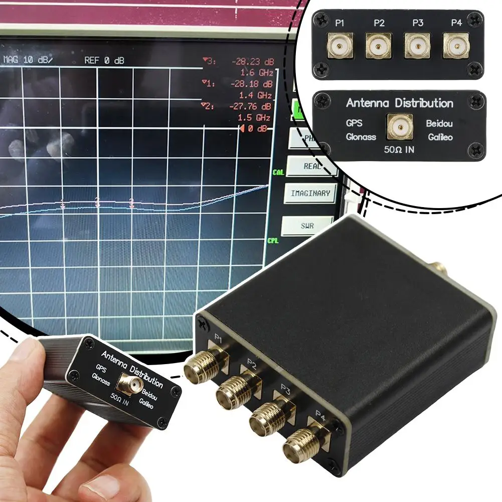 

GPS Beidou GLONASS 1/4 Navigation Signal Antenna Distributor Power Divider