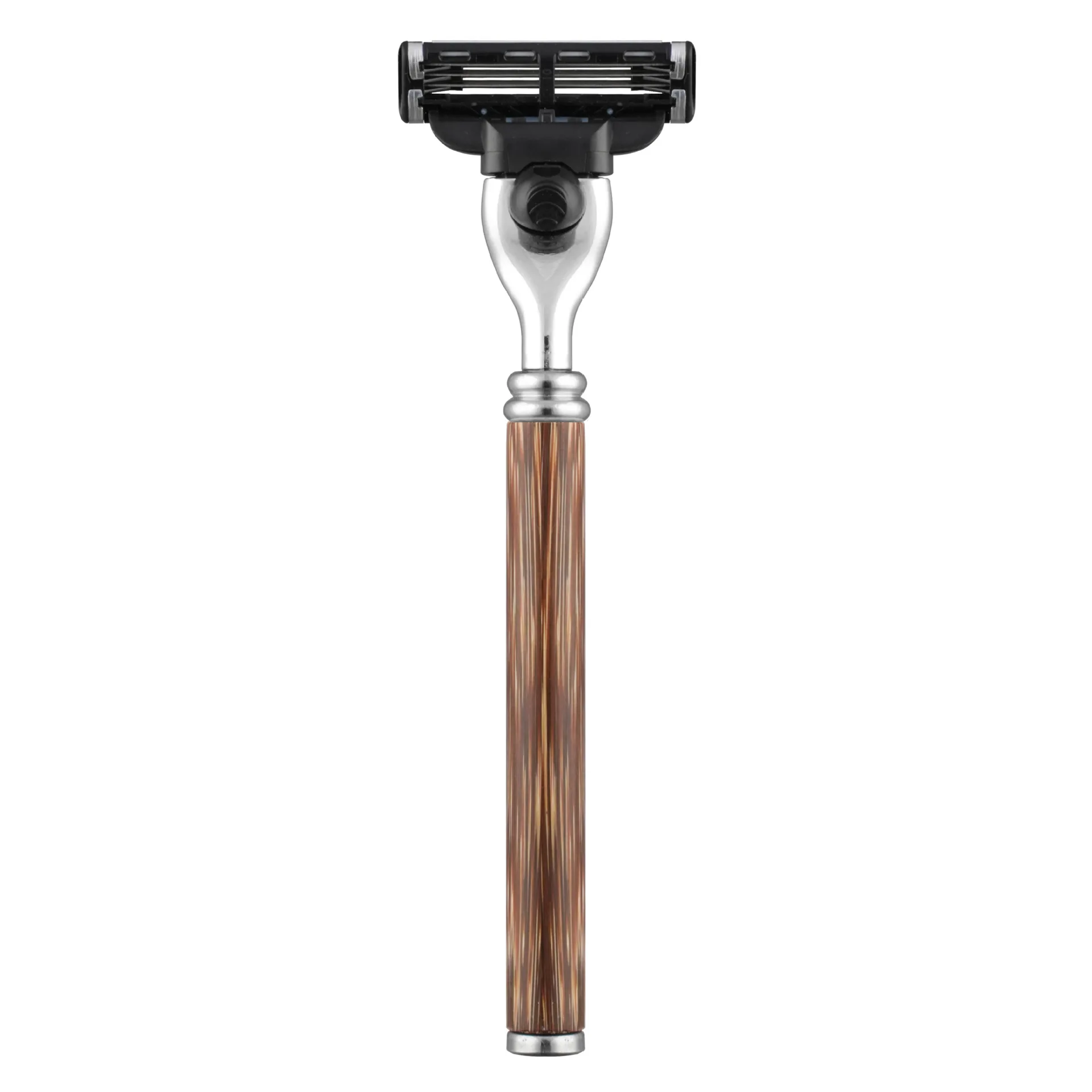 

Manual Shaver, Manual Shaver, Three-layer Blade Holder, Three-layer Shaver Body, Golden Silk Bamboo