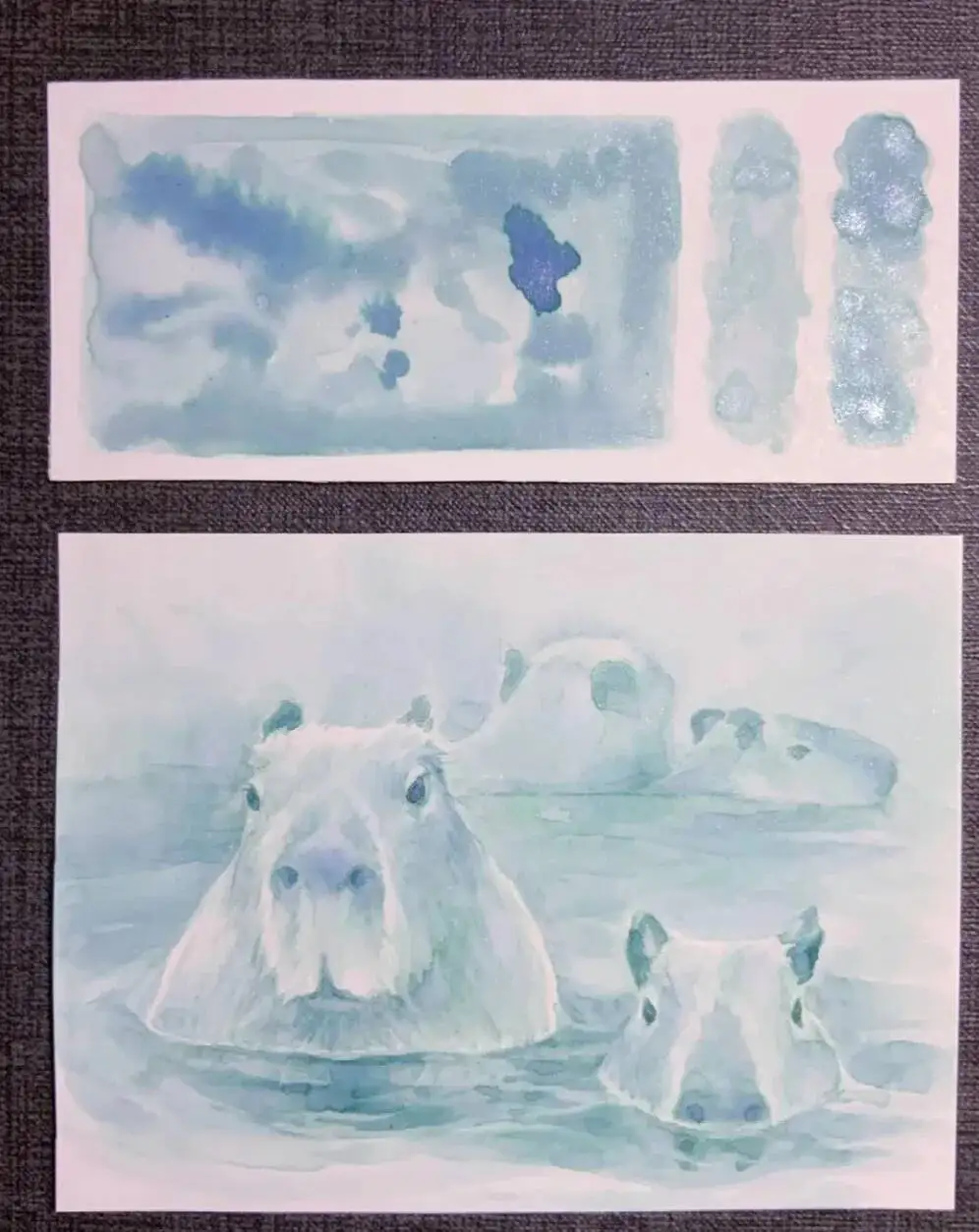 Summer Limited Edition  ，Rabinse Stream Flow ，Chromatography Gradient Changing Shimmer  Ink