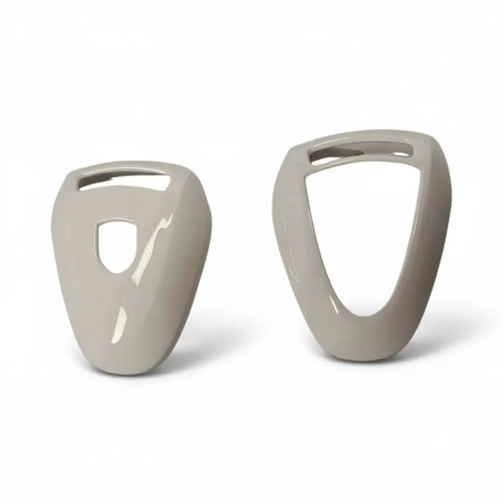 

Глянцевый белый чехол для автомобильного ключа из ABS-пластика для Porsche 911 997 Cayman Boxster 987 (подходит только для серебристых ключей с дистанционным управлением)