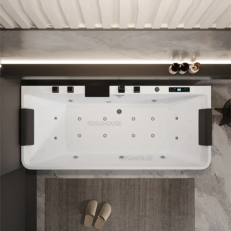 Accesorio de baño, bañera de hidromasaje, bañeras de Spa acrílicas modernas, luz de Surf para masaje, baño de hidromasaje interior de Hotel de lujo