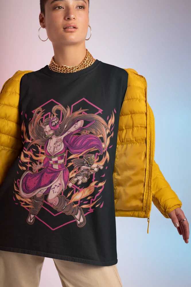 Nezuko Shirt Demon Slayer Anime Tshirt Nezuko T-Shirt Tanjiro Muzan Doma Akaza