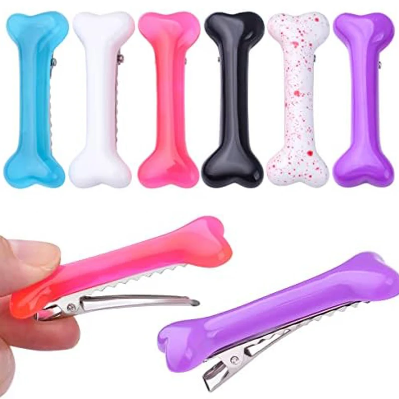 

10pcs Bone Hairpins Fashion Cute Women Girl Headwear Barrettes Hairclip Band Accessories Vivid Dog Bone Hair Clips Side Hair Pin