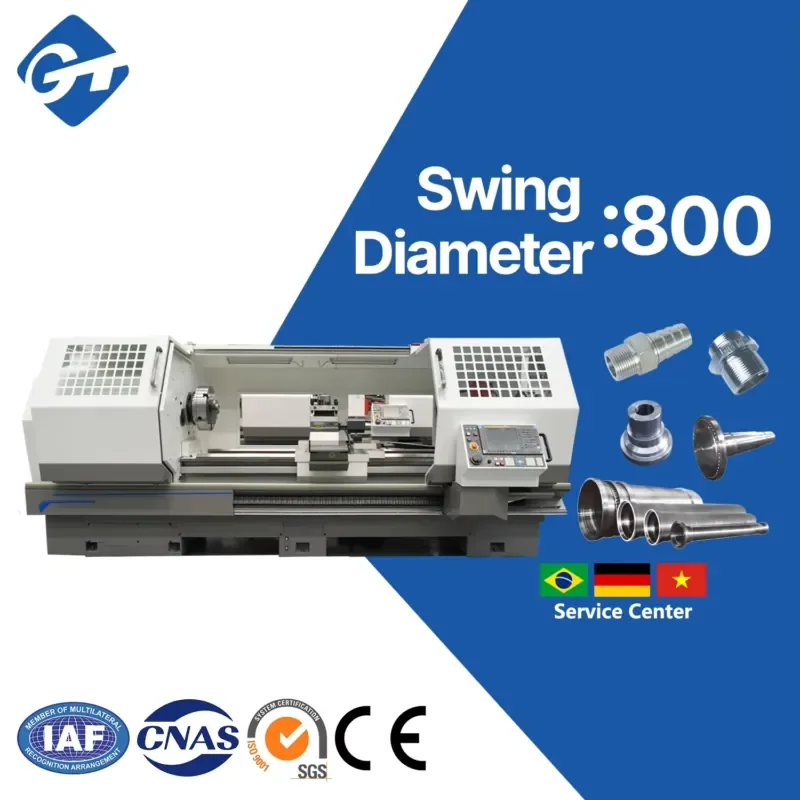 Torno CNC de Precisión Automático DMTG CK6180 para Metal, Torno CNC para Metal para Fabricación de Rodamientos de Alta Velocidad, Precios de Fábrica