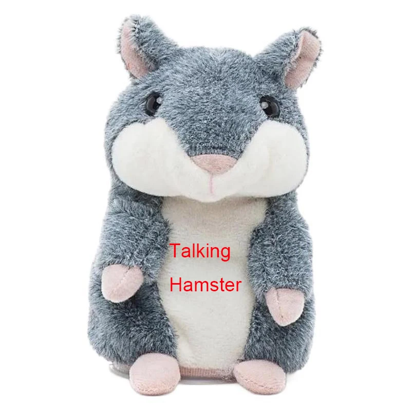 Electronic Talking Hamster Doll Figure Lovely Russian Hamster Toy Speak Talking Sound Recorder Toy