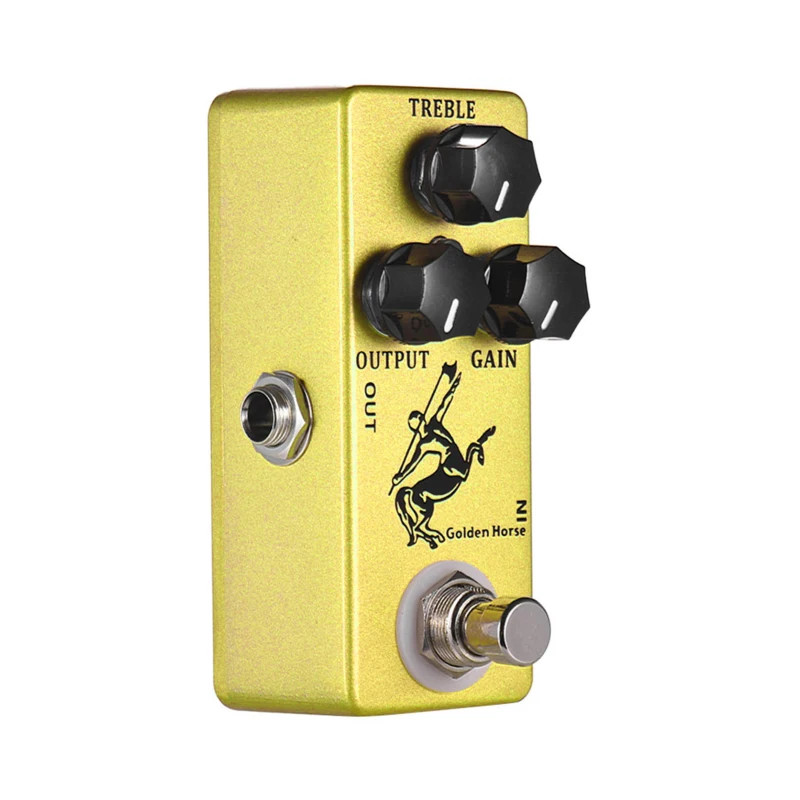 MOSKYAudio Golden Horse Guitar Overdrive Effect Pedal Full Metal Shell True Bypass