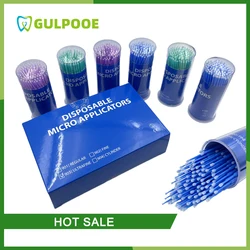 GULPOOE Disposable Micro Brush Dental Micro Brush Applicators Bendable Long Shank Dentistry Oral Teeth Whitening Extension Tool