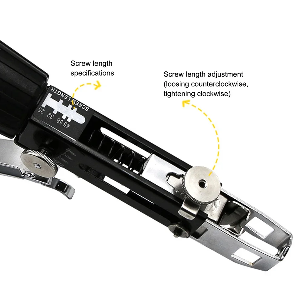 Automatic Screw Spike Chain Nail Gun Adapter Screw Gun for Electric Drill Woodworking Tool Cordless Power Drill Attachment