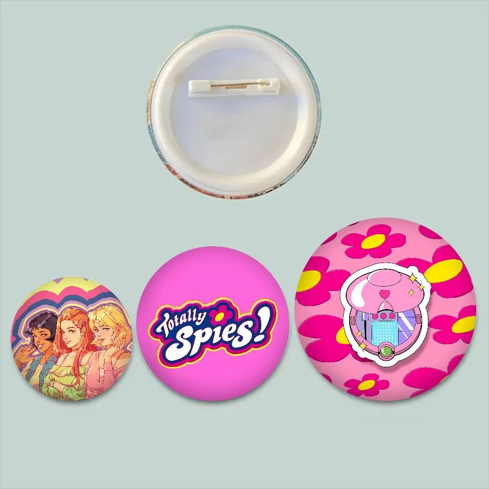 Cute T-Totally Spiess Badges Round Exquisite Badge Brooches Creative Pins For Clothes Hat Backpack Gift Accessories