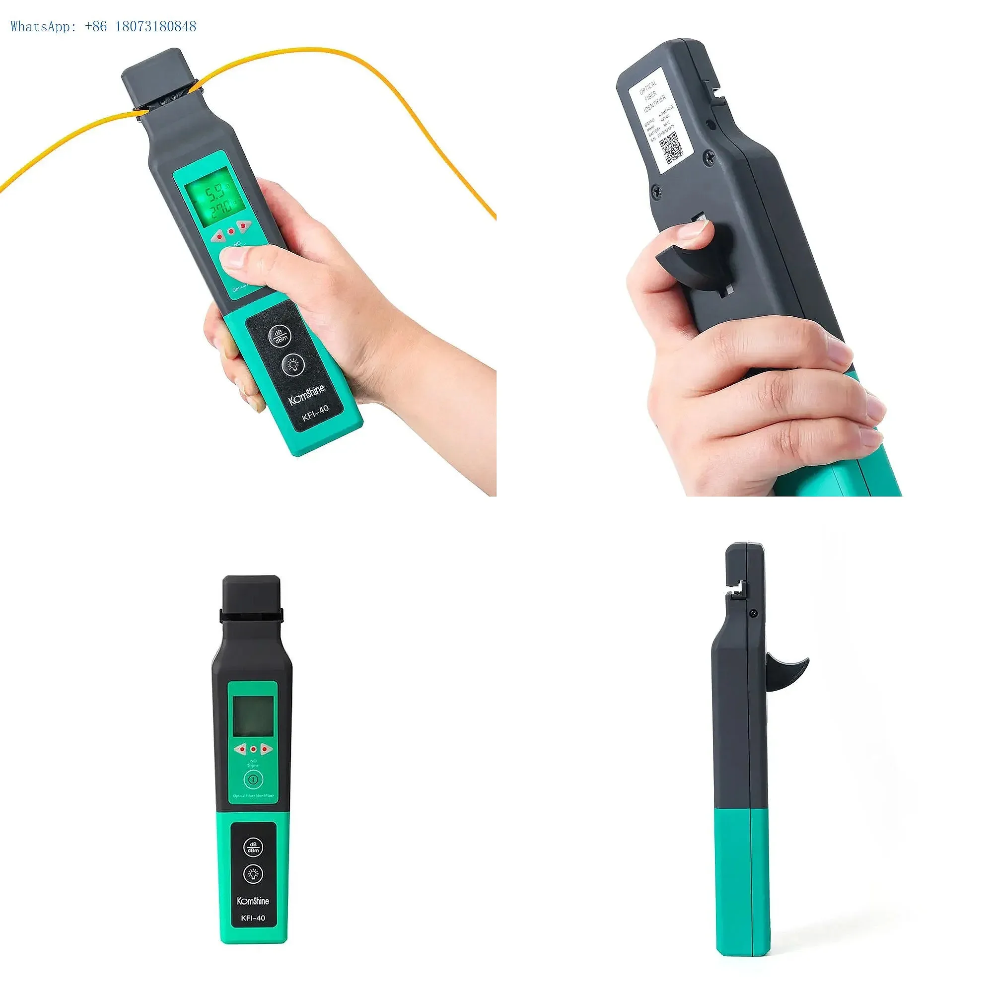 Handheld Optical Fiber Identifier 800nm-1700nm Optical Traffic Detectors SM MM FTTH Tester Fiber Equiment