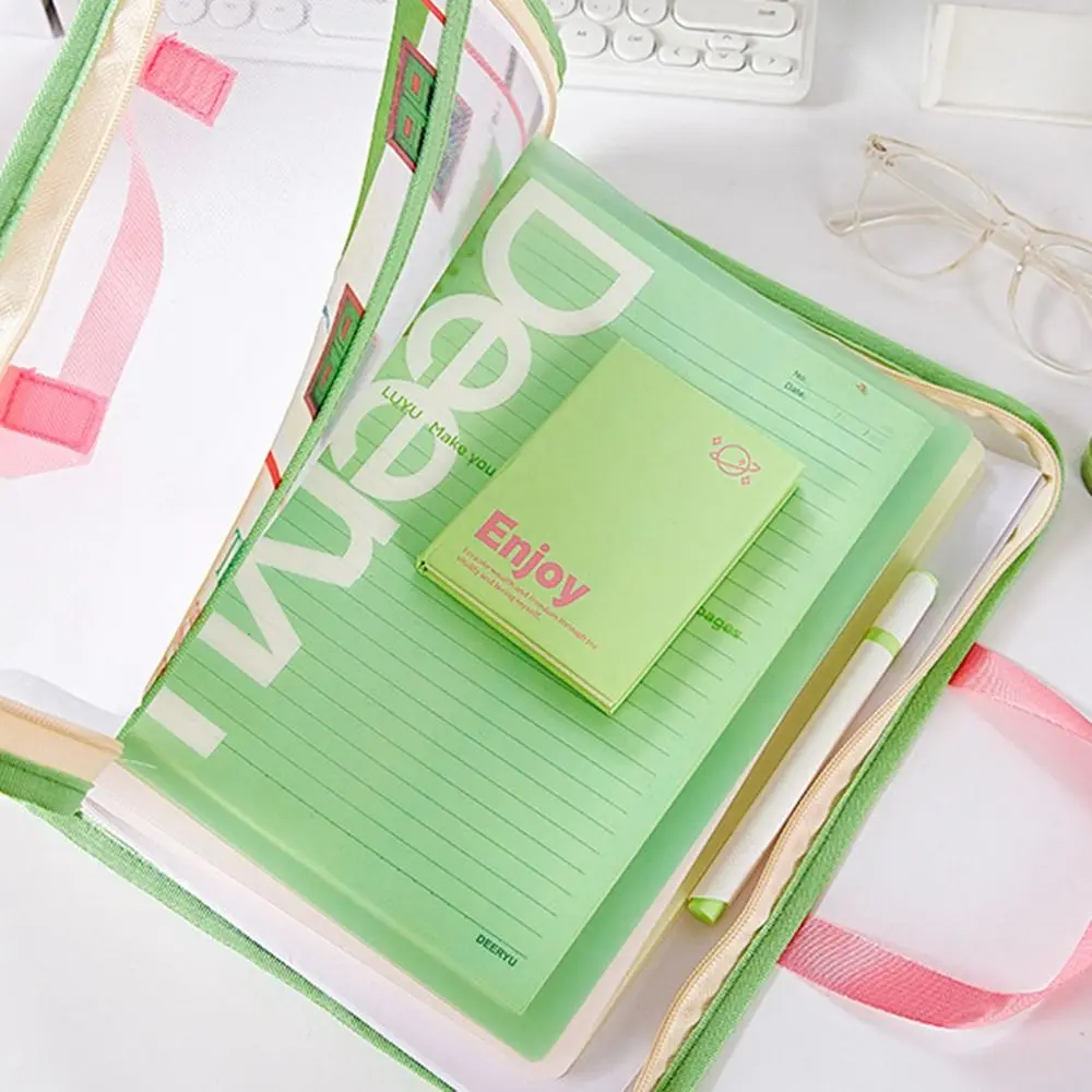

Candy Color Test Paper Storage Bag Visible Multifunctional Zipper Mesh Bags Dustproof Handheld Stationery Organizer Pouch
