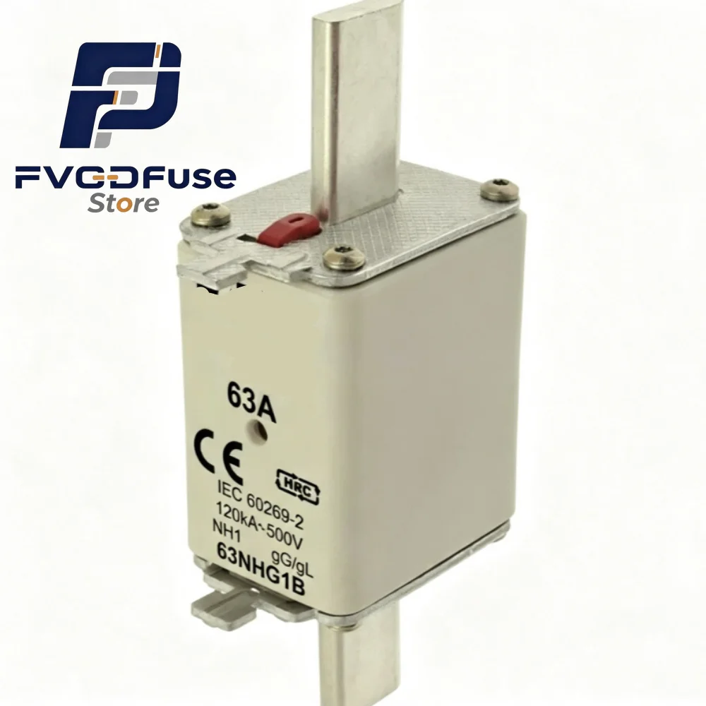 1/3PCS OEM 63NHG1B‑690 63A 690V NH1 Low Voltage Fuse‑Link
