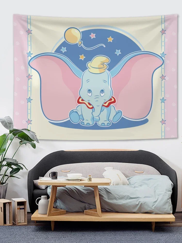 Dumbo cartoondecoration tapestry living room background wall decoration hanging cloth background hanging cloth bedroom