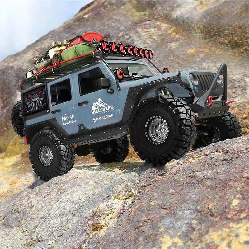 4 Stück 1,9 Zoll Beadlock Felgen & Gummireifen 115*50mm für RC Rock Crawler Axial Scx10 RR10 Ax10 Wraith km2