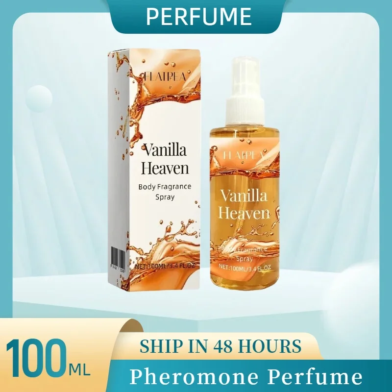 

100ML Vanilla Body Fragrance Spray Summer Refreshing Perfume Lasting Liquid Air Freshener perfumes de mujer Eau De Parfum
