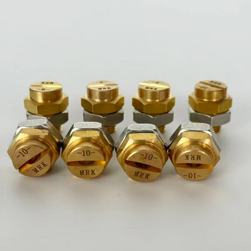 Brass Flat Fan Spray Nozzle Asphalt Bitumen Sprinkler Nozzle for Asphalt Distributor Truck Road Pavement Maintenance Spraying