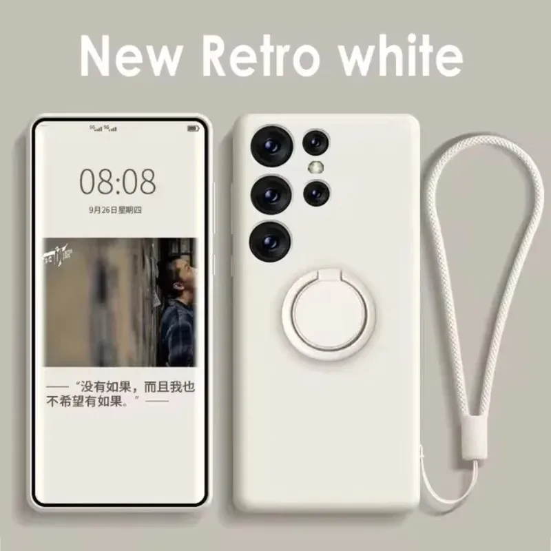 Hochwertige ringförmige Handyhülle, geeignet für Samsung Galaxy S26, S25, S24, S23, S22 Plus Ultra und FE.