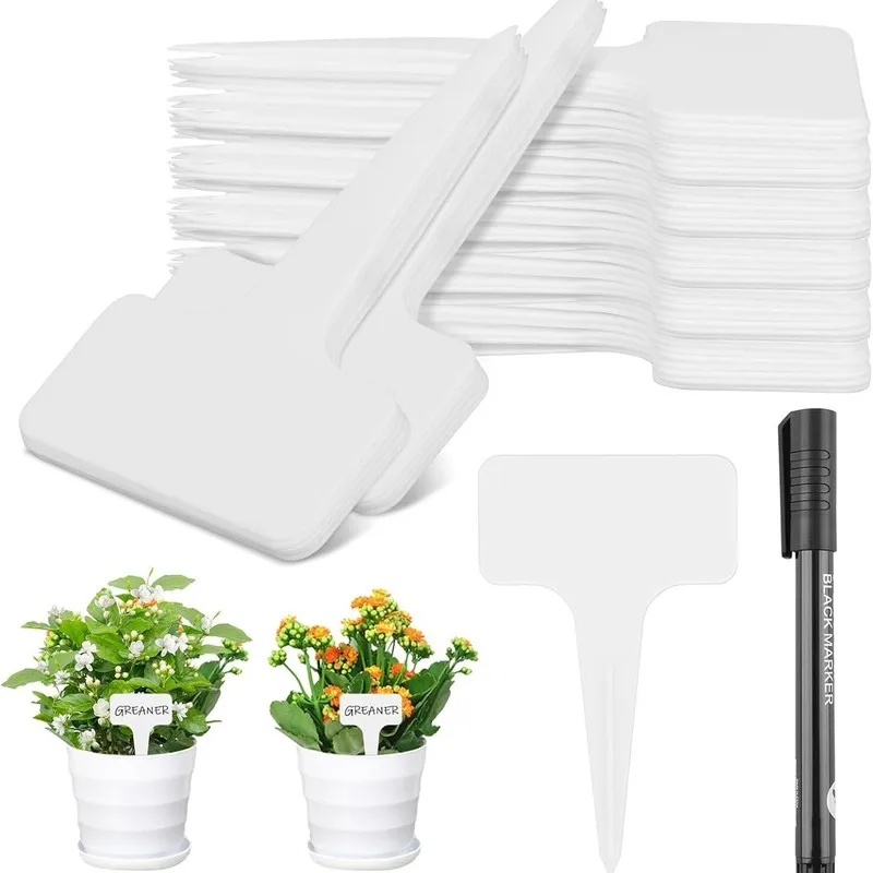 63 pcs Nursery Plant Signs Easy Insert Into Soil, designed for Greenhouse Plant Labeling, Waterproof Fade Resistant