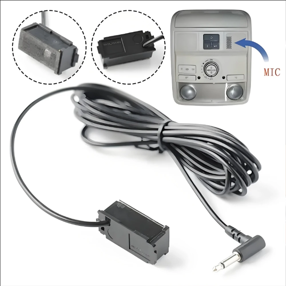 For Golf Car Roof Panel 3.5mm MIC Microphone Car Audio Microphone 3.5mm Plug Mic Stereo Wired External Microphone Auto Parts