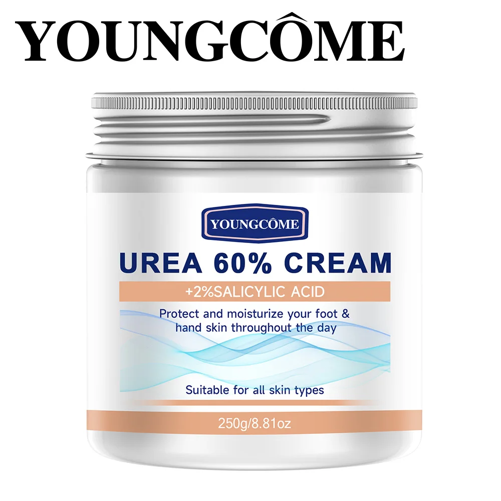 

YOUNGCOME 60% крем-мочевина + 2% увлажняющий крем для ухода за ногами с салициловой кислотой может увлажняет вашу ногу, улучшает сухость и шероховатость.