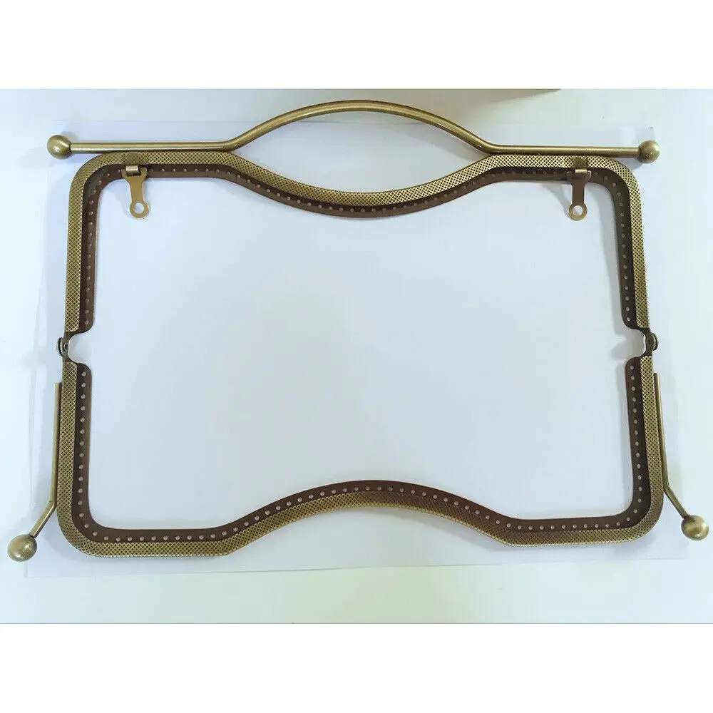 Metal Purse Frame Clutch Bag Accessories DIY HandBag Frame Kiss Clasp Lock Frame