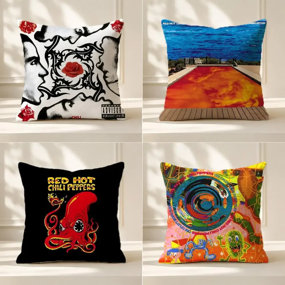 band Red Hot Chili Peppers Cushion Cover Nordic Minimalist Throw DoubleSided Print Cushion Case for Sofa Bedroom Decor Gift